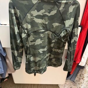 lululemon athletica Green Camo Long Sleeve Top